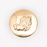 Luxe Gouden Metalen Knoop met Ruiter 20mm Knopen KNP00162